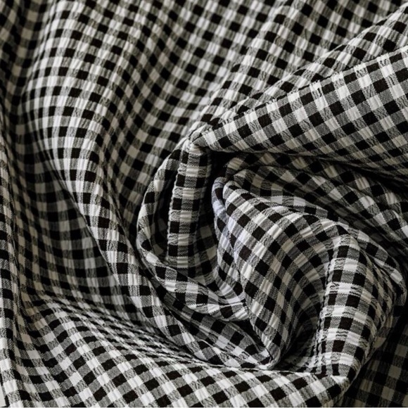 EUC SHEIN Gingham Wide Leg Pants - Picture 5 of 12